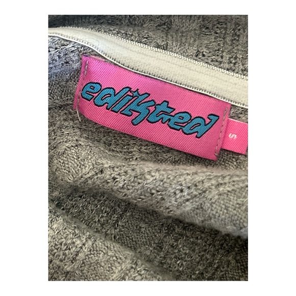 Edikted Alona Asymmetric Fold Over Knit Top Size small - Picture 5 of 5